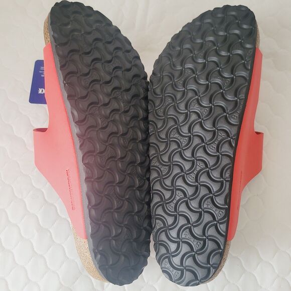 NWT Birkenstock Arizona Split Birko-Flor  Black Poppy Red Sandals Mens EU44 US11 main image 8